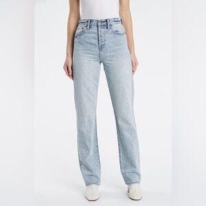 Pistola Cassie High Rise Straight Leg Jean in St Tropez